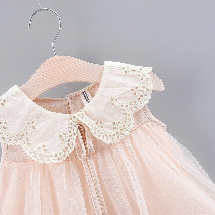 Vestidos de tul con cuello de muñeca bebé