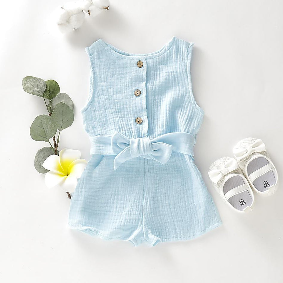Baby Solid Button Front Bodysuit — Agloryz