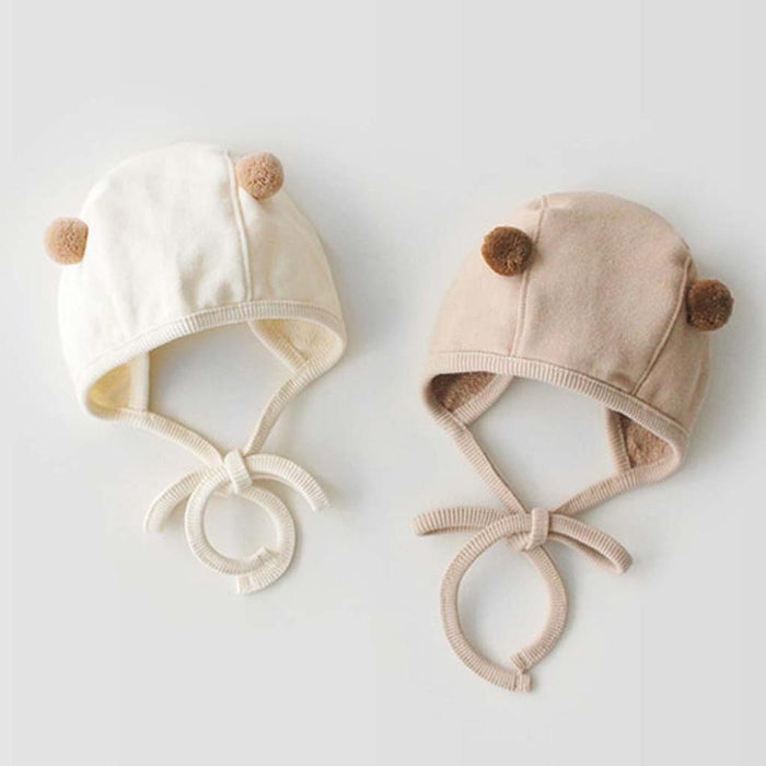 Mono y gorro con diseño de oso en 3D para bebé