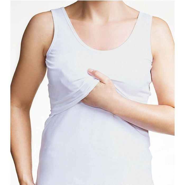 Fashionable Solid Round Neck Nursing Tank