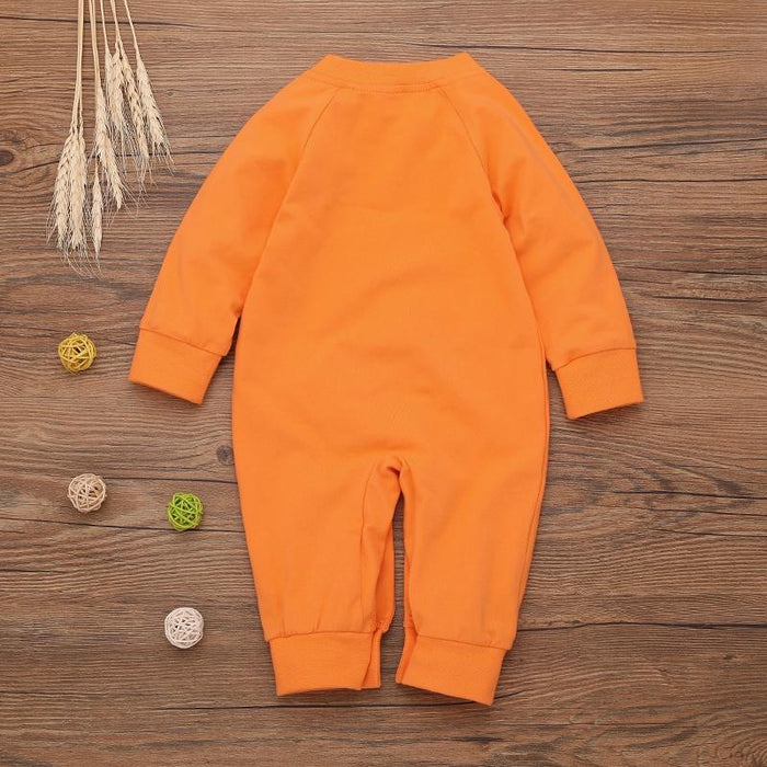 Baby Halloween Style 3D Monster Design Long-sleeve Jumpsuit