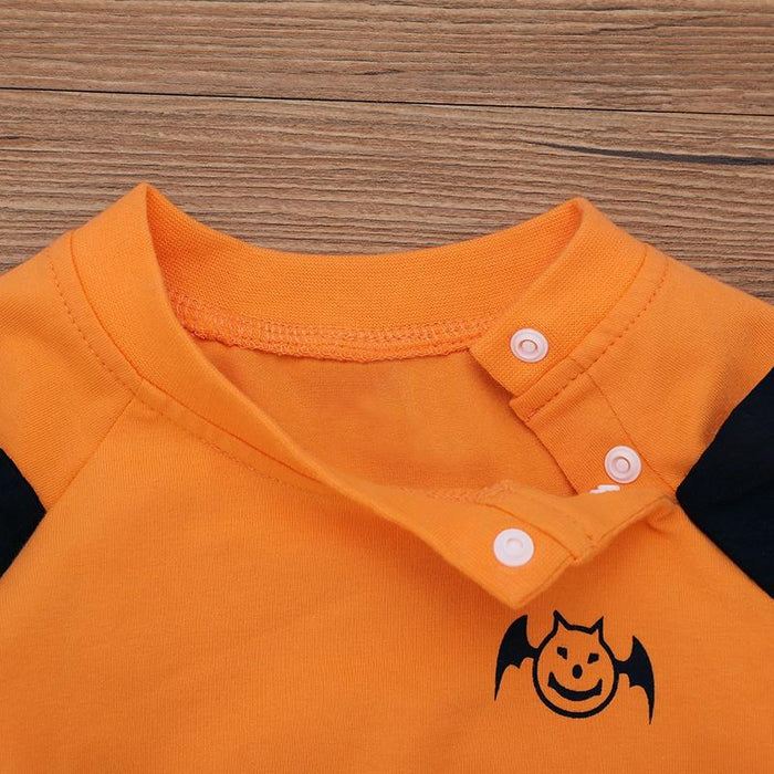 Baby Halloween Style 3D Monster Design Long-sleeve Jumpsuit