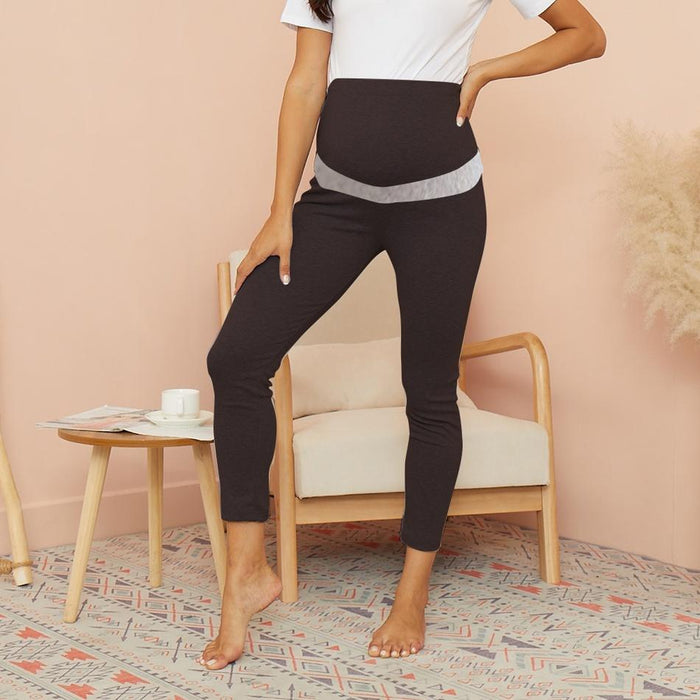 Cozy Solid Maternity Belly Care Leggings
