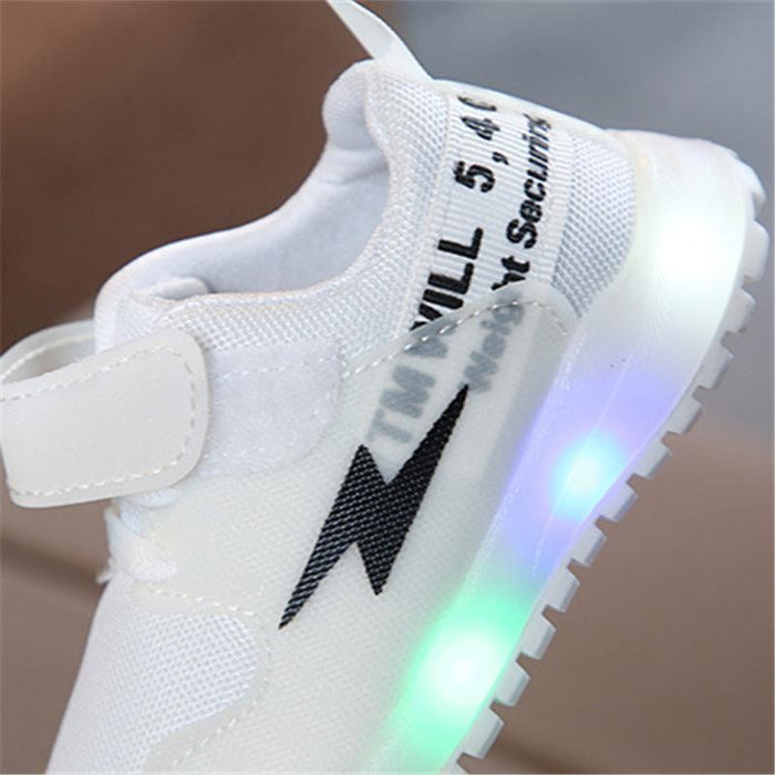 Baby / Toddler Lightning Print LED Sport Shoes