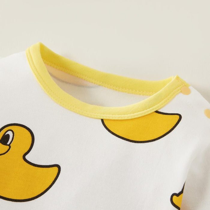 Baby Adorable Duck Print Jumpsuit