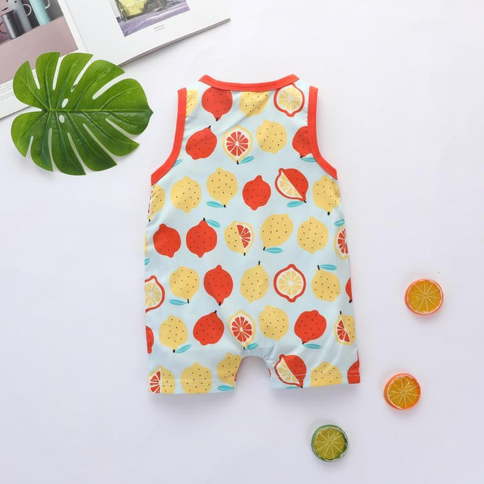 Baby Lemon Allover Sleeveless Bodysuits