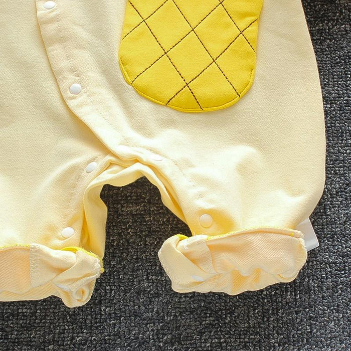 Baby Pineapple Applique Jumpsuit
