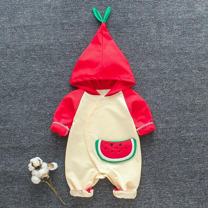 Baby Pineapple Applique Jumpsuit