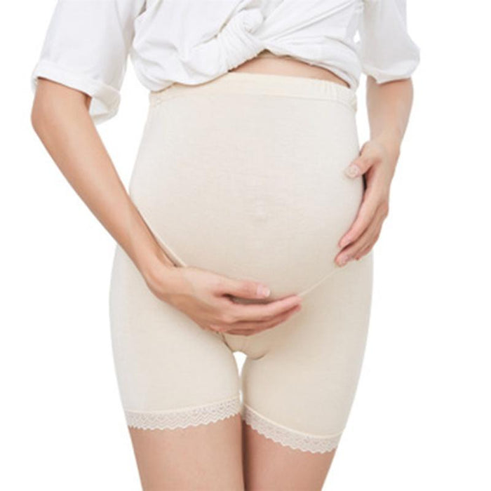 Legging corto de maternidad sólido y cómodo