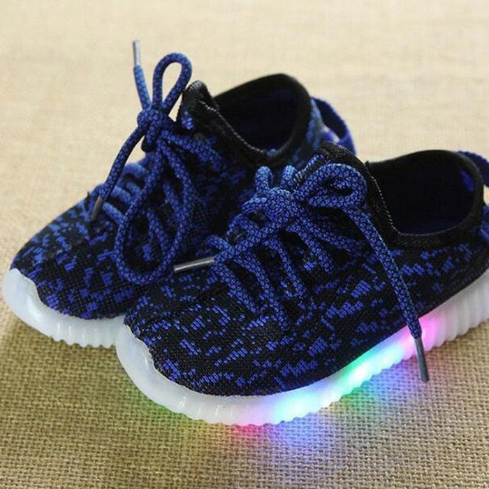 Comfy Lace-up LED Sneaker for Kids