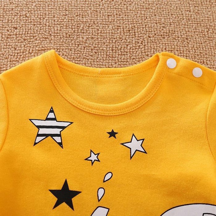 Baby Boy / Girl Elephant Print Long-sleeve Jumpsuit
