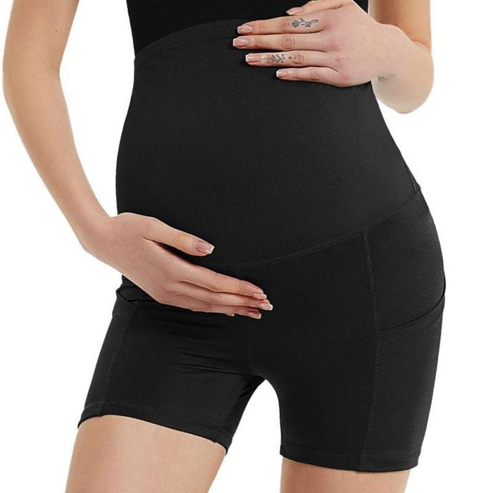 Maternity Sports Plain Elastic waistband leggings