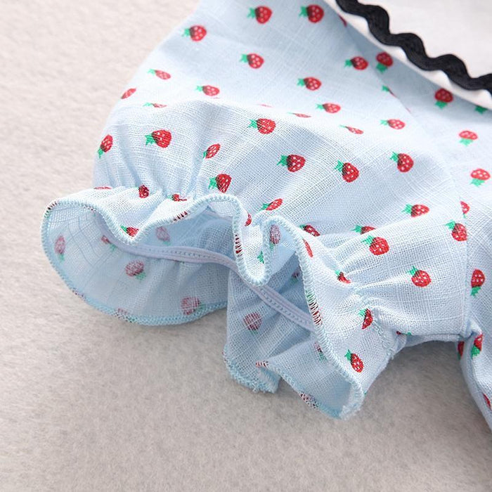 Baby Doll Collar Polka Dots Rompers