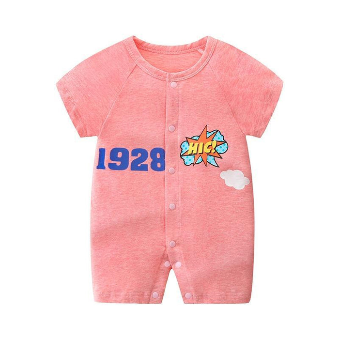 Baby 1928 Letter Print Rompers