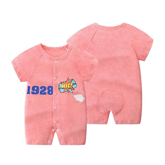 Baby 1928 Letter Print Rompers