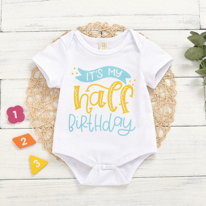 Baby Boy / Girl Letter Print Romper