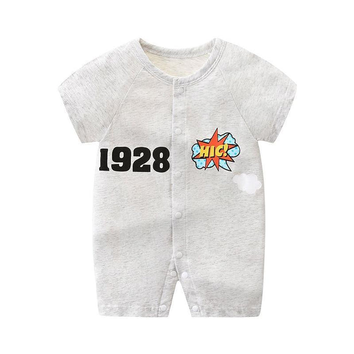 Baby 1928 Letter Print Rompers