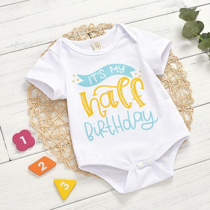 Baby Boy / Girl Letter Print Romper