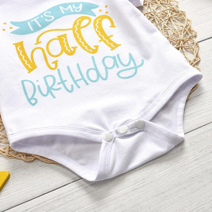 Baby Boy / Girl Letter Print Romper