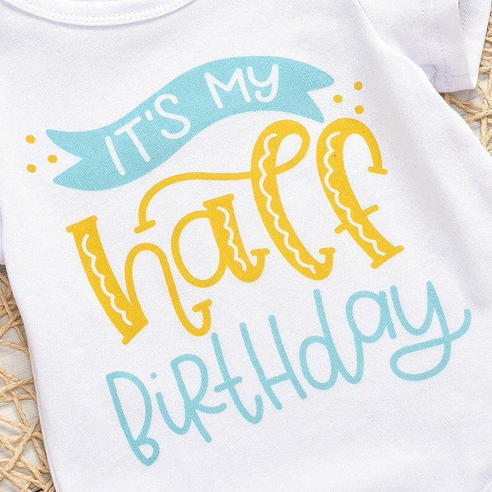 Baby Boy / Girl Letter Print Romper