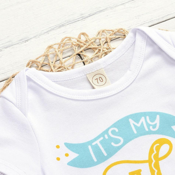 Baby Boy / Girl Letter Print Romper