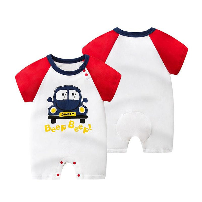 Body BEEP BEEP con estampado de coche de bebé