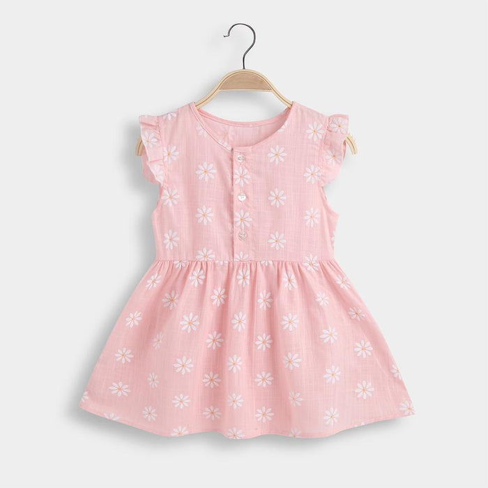 Bebé Daisy Vestidos lisos en toda la prenda