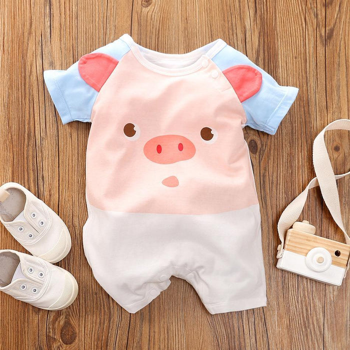 Baby Pig Print Romper