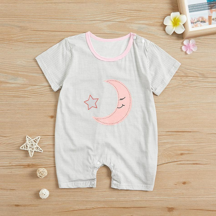 Cute Stars Moon or Cloud Print Bodysuit for Baby