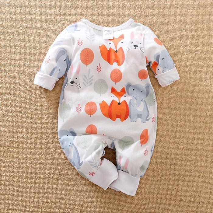 Baby Overlay Fox and Elephant Jumpsuit