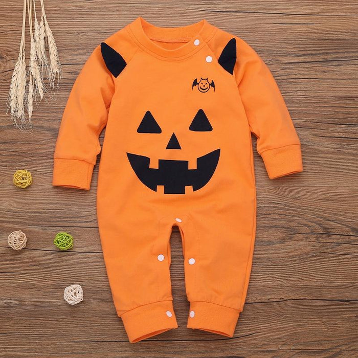 Baby Halloween Style 3D Monster Design Long-sleeve Jumpsuit