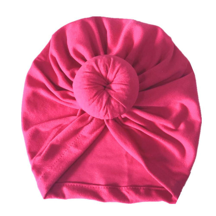 Cute India Turban Hats Baby Infant Donut Hat