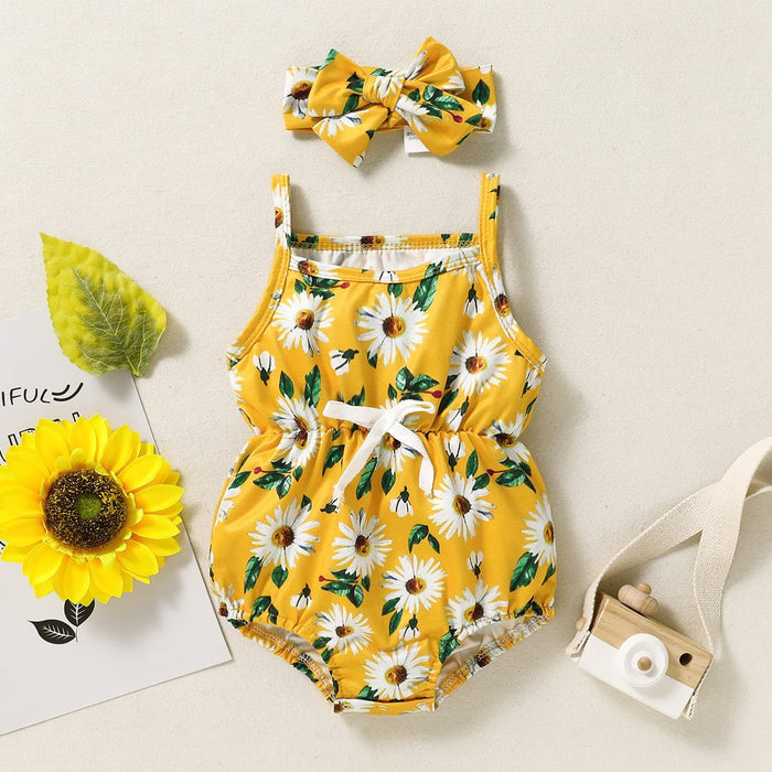 Baby Girl casual Floral Rompers & Bodysuits