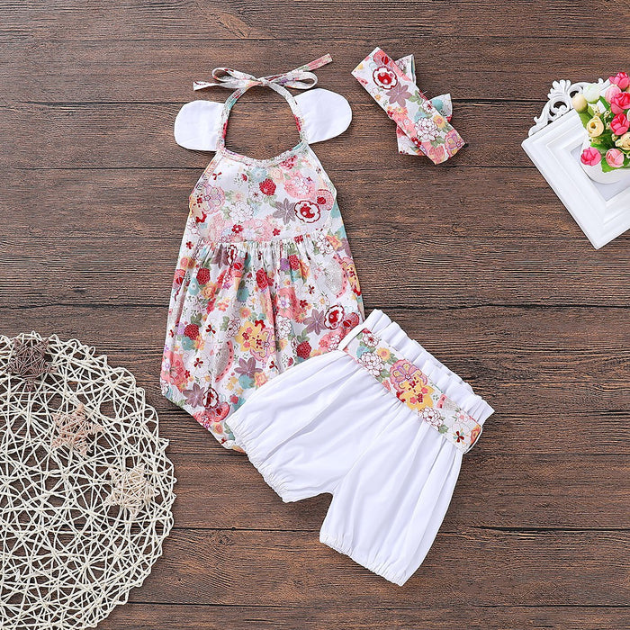 Baby Girl 3pcs floral Baby's Sets