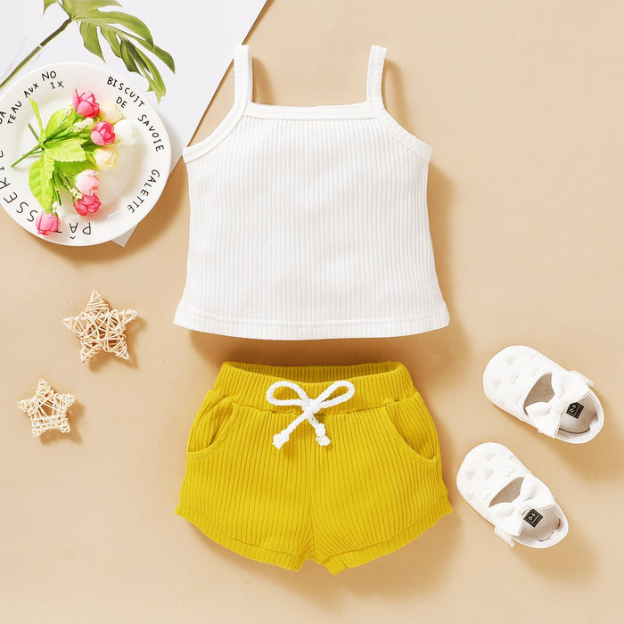 2pcs Baby Girl casual Baby's Sets