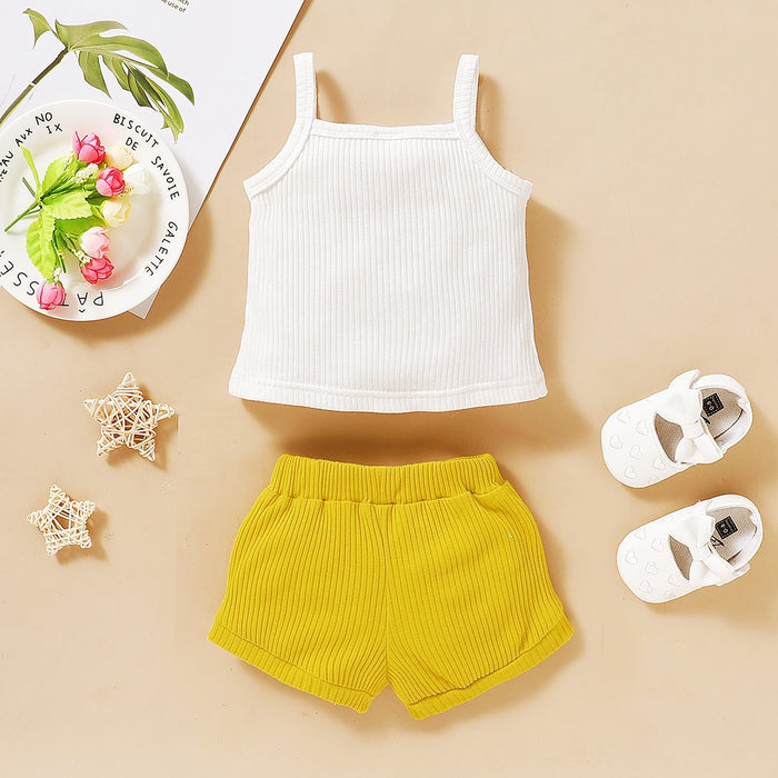 2pcs Baby Girl casual Baby's Sets