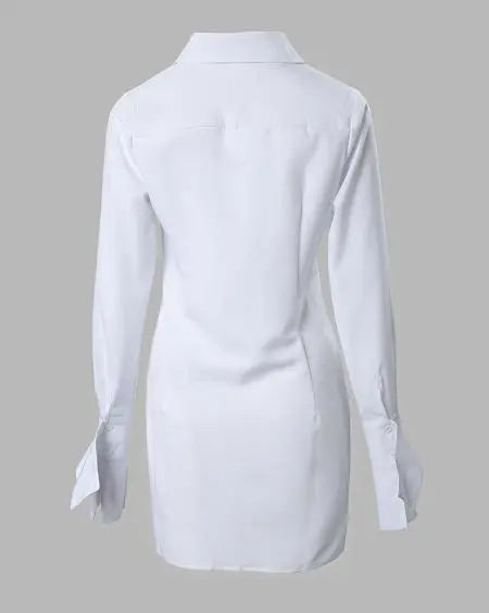 Long Sleeve Button-Down Dress