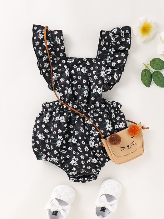 Baby Girl casual Floral Rompers & Bodysuits