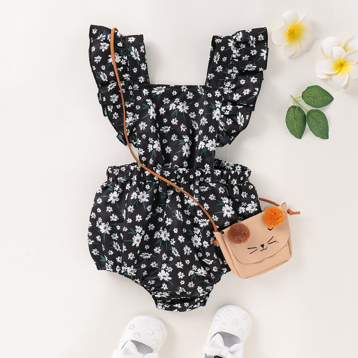 Baby Girl casual Floral Rompers & Bodysuits