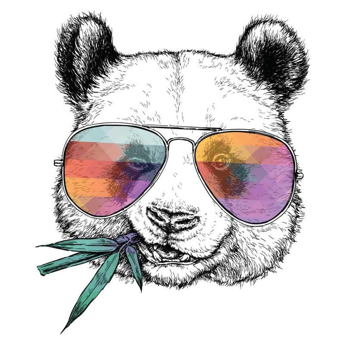 Camiseta Panda masticando