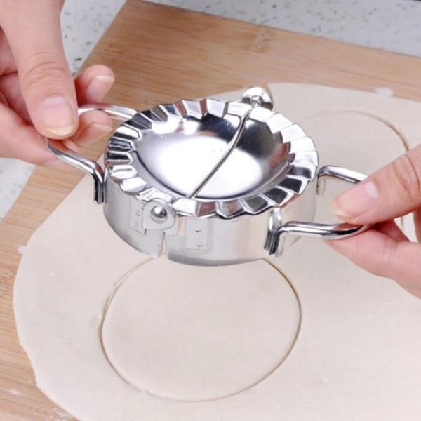 DIY Pastry Tools Stainless Steel Eco-Friendly Safe Dumpling Maker Dough Press Dumpling Pie Ravioli Making Mould Tools Kitchen - L