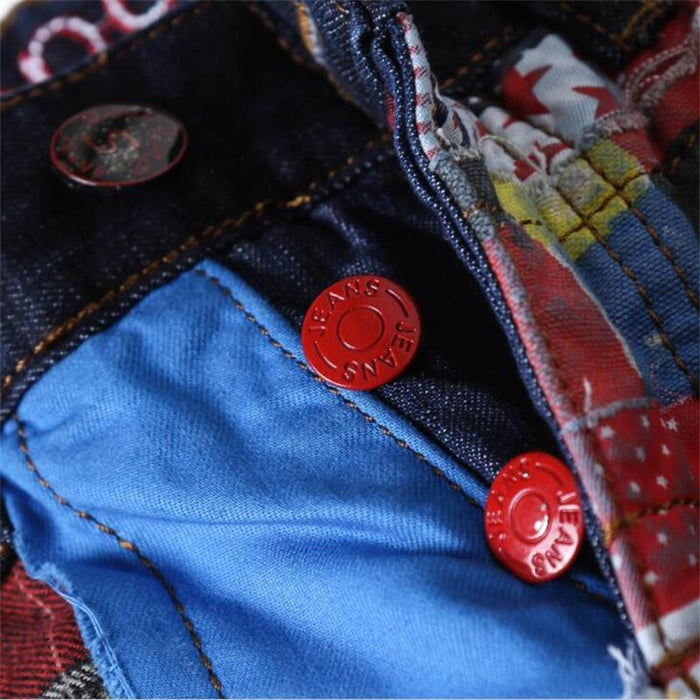 Colorfull Patchwork Jeans