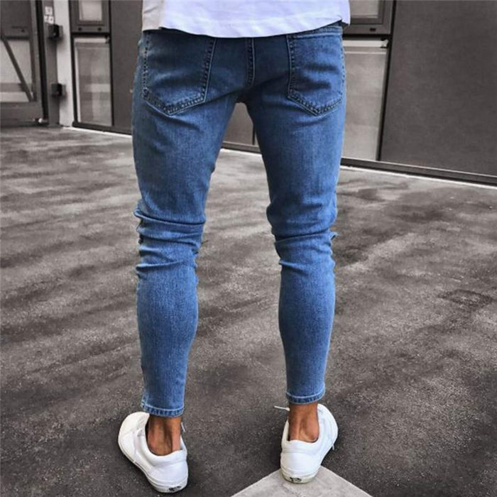 Hoog gedetailleerde slim-fit jeans