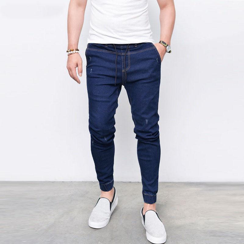 Drop crotch Loose Drawstring Jeans