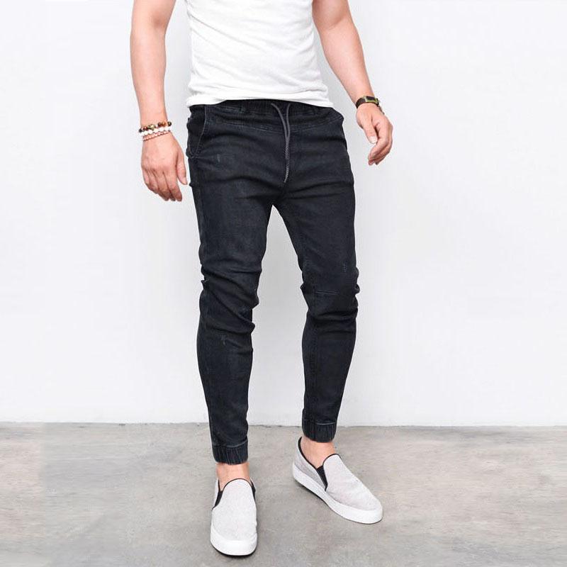 Drop crotch Loose Drawstring Jeans