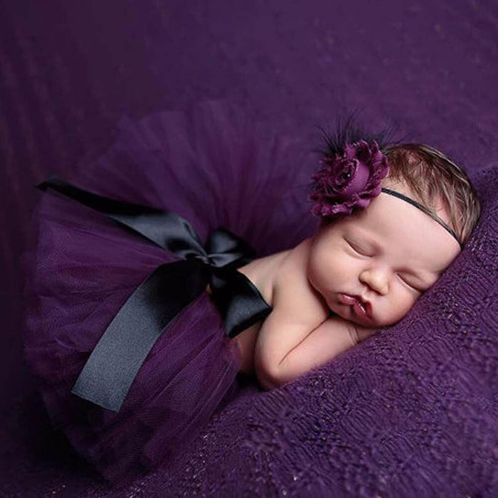 Pasgeboren fotografie prinses Tutu rok hoofdband
