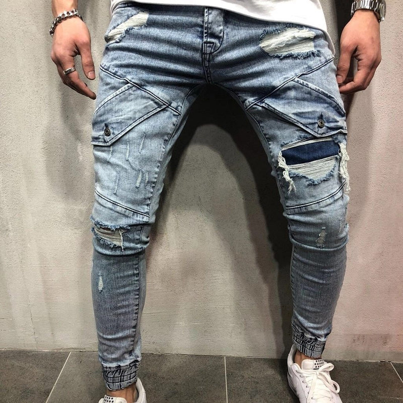 Vaqueros ligeros ajustados