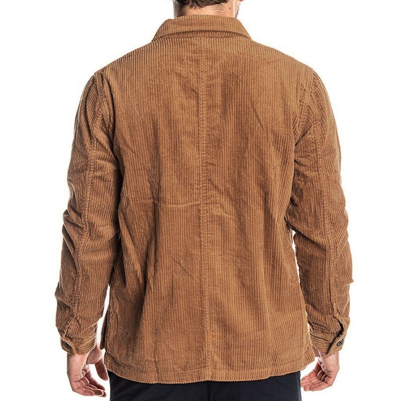 Corduroy jack met knoopsluiting