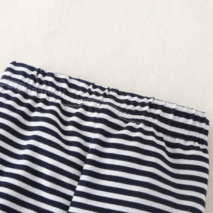 3-piece  Letter Print Bodysuit and Pants Set