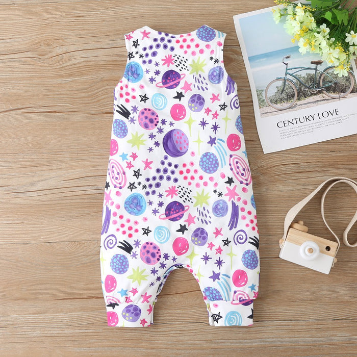 Baby Unisex Galaxy Stars Jumpsuits